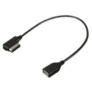 Car Audio AMI AUX to USB Cable Data Charging Adapter for Audi A3 A4 A5 A6L Q5 VW Tiguan