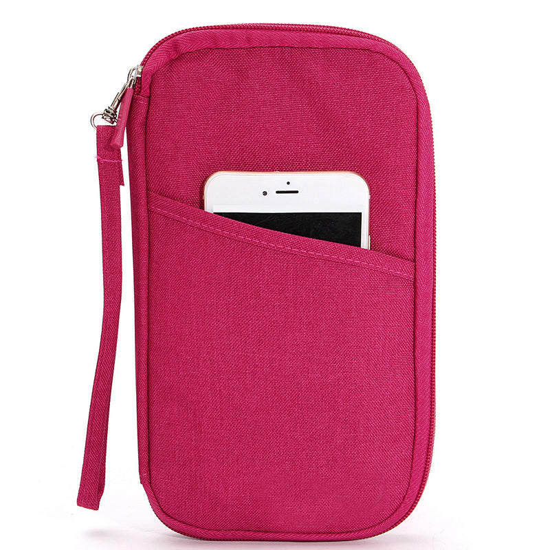 Pen Pencil Phone Passport ID Credit Card Ticket Wallet Purse Makeup Zipper Storage Holder Bag Case