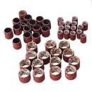 Drillpro 51pcs 120 Grit Sandpaper Sanding Drum with 3mm Shank Mandrels Set Rotary Sanding Kit Sander Abrasive Tools