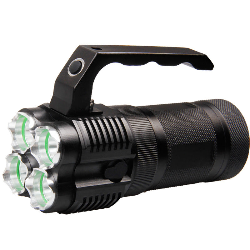 XANES XML 4xL2 1500Lumens 5Modes DC Direct Rechargeable 18650 LED Flashlight Outdoor Waterproof Multifunctional Lighting Flashlight