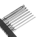 Broppe 7pcs SAE 5/64-5/16 Inch 100mm Magnetic Ball Screwdriver Bit 1/4 Inch Hex Shank