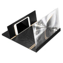 12" Wood Foldable 3D HD Phone Screen Magnifier Movie Video Amplifier For Smart Phone iPhone XS Max Samsung Galaxy S10+