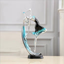 Elegant Dancing Girl Decoration Resin Art Deco Sculpture Abstract Statue Decorations