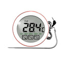 Round Touch Food Thermometer Temperature Sensor Multiple Modes to Measure Room Temperature Barbecue Meat Temperature Probe