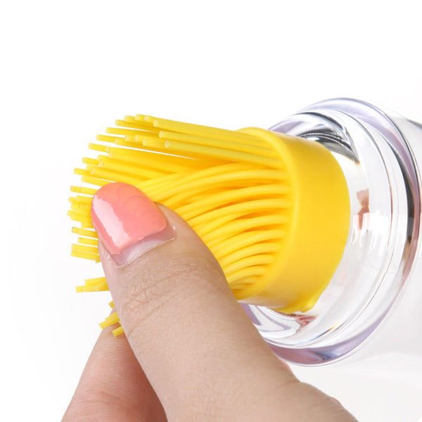 Kitchen BBQ Brushes Bakeware Tools High Temperature Resistant With Oil Bottle Silicone Brush