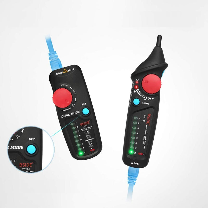 BSIDE FWT82 Dual Mode Network Cable Tracker Tester Wire Toner RJ45 RJ11 Ethernet LAN Tracer Analyzer Detector Line Finder