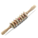HOT Wood Wheel Massage Roller Stick Body Trigger Point Massager Leg Muscle Pain Relief Therapy Tool Gift