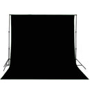 3x2.6M Black Photography Studio Background Backdrop