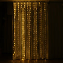 3M*3M USB 300 LED Curtain String Light With 10 Hooks for Outdoor Festival Decor Christmas Wedding DC5V