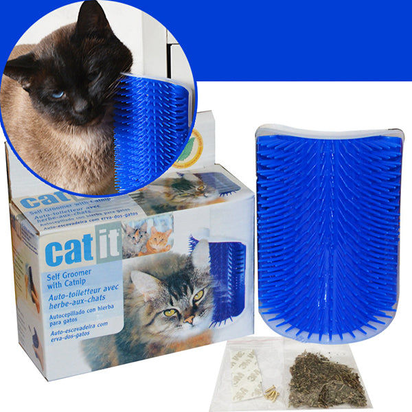 Pet Products Cats Supplies Massage Device Self Groomer Furniture Scratching Post Pet Brush