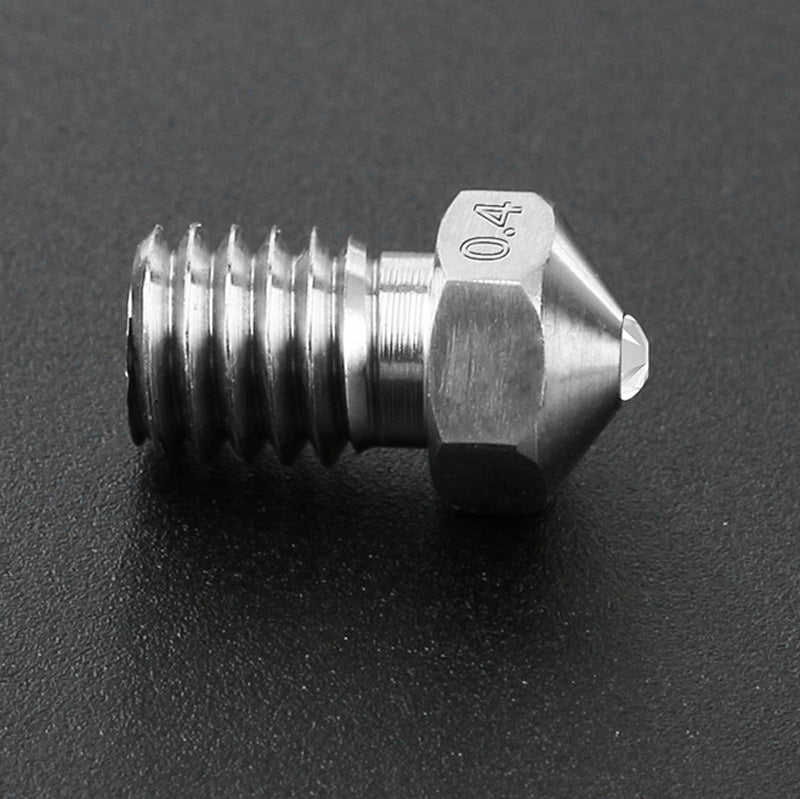 0.4mm Titanium Alloy High Temperature V6 Gem Nozzle Compatible PETG/ABS/PEI/Nylonfor Prusa I3 3D Printer