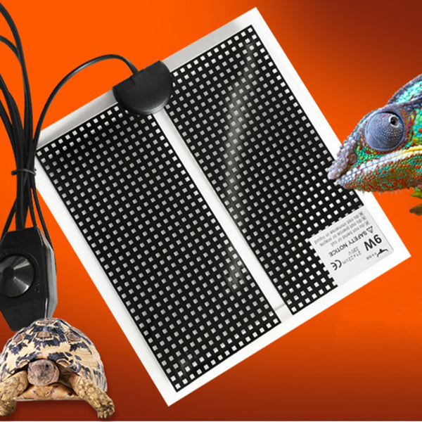 Adjustable Temperature Reptile Pet Heat Mat Heating Incubator Warmer Pad Reptile Heater