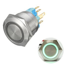 12V 6 Pin 22mm Led Light Metal Push Button Momentary Switch Waterproof  Switch