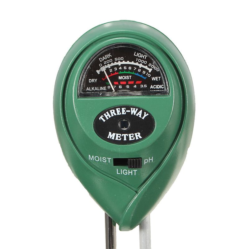 3 in1 PH Garden Soil Tester Professional LCD Temperature Moisture Sunlight Meter