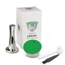 Reusable Stainless Steel Refillable Coffee Capsule Cup Coffee Tamper Compatible for Nespresso/Dolce Machine