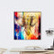 Miico Hand Painted Oil Paintings Elephant Head Paintings Wall Art For Home Decoration
