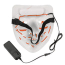 Halloween 4-Modes LED Light El Wire Mask Up Funny Mask The Purge Election Year Great Cosplay Mask