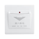 40A 220V Insert Card Switch Intellingent Wall Socket Switch Home