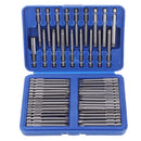 Drillpro 50Pcs Screwdriver Bits Extra Long Reach Bit Set Torx Star Hex Spline Multi-purpose Screw Head for Electric Screwdriver