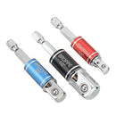 BROPPE 3Pcs Power Screwdriver Extension Bar Adapter 1/4 Inch Hex Shank Driver Socket Bit with Rotating Color Circle