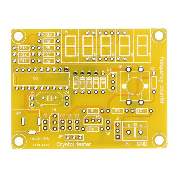 3Pcs DIY Frequency Tester 1Hz-50MHz Crystal Counter Meter With Housing Kit