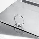 Outdoor BBQ Grill Adjustable Stainless Steel Camping Picnic Wood Stove Set