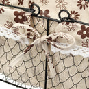 Metal Wire Fruit Egg Baskets Kitchen Garden Wedding Decorations Storage Case