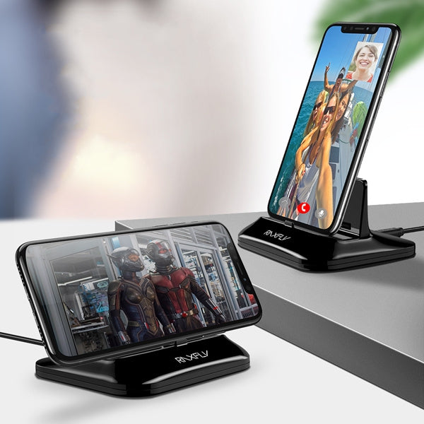 RAXFLY Phone Magnetic USB Charger Desktop Holder For iPhone XS Oneplus 6T Xiaomi Mi8 Pocophone F1