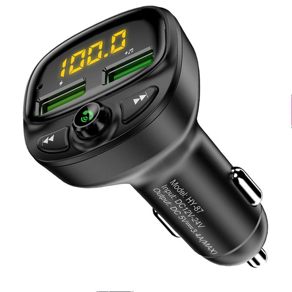 FLOVEME QC3.0 3A Digital Display Wireless bluetooth Fm Transmitter Fast Charging USB Car Charger For iPhone X XR XS Huawei P30 S10+ Note 10