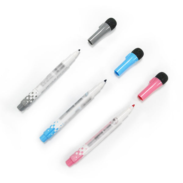 3 Colors Magnetic Whiteboard Pen Erasable Marker Pens Office School Supplies