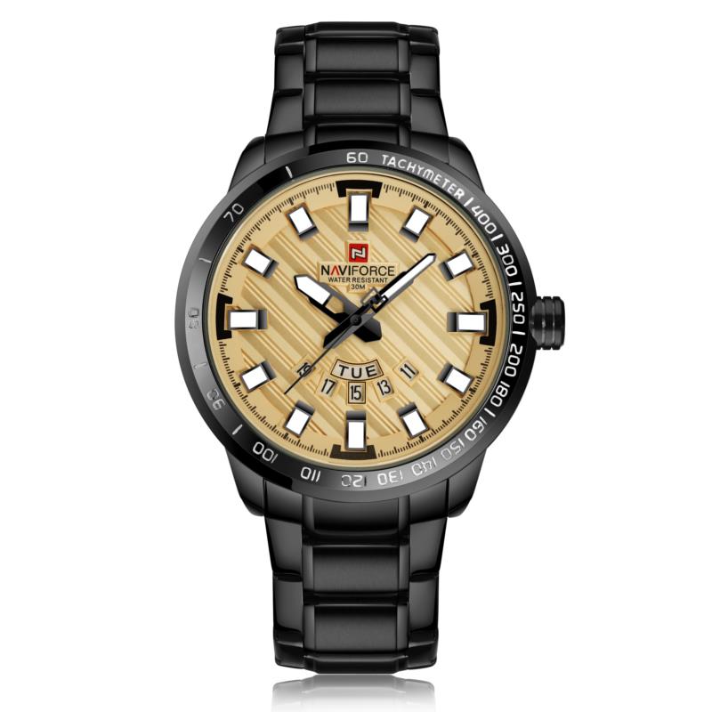 NAVIFORCE NF9090 Fashion Men Quart Watch Luxury Stainless Steel Sport Watch