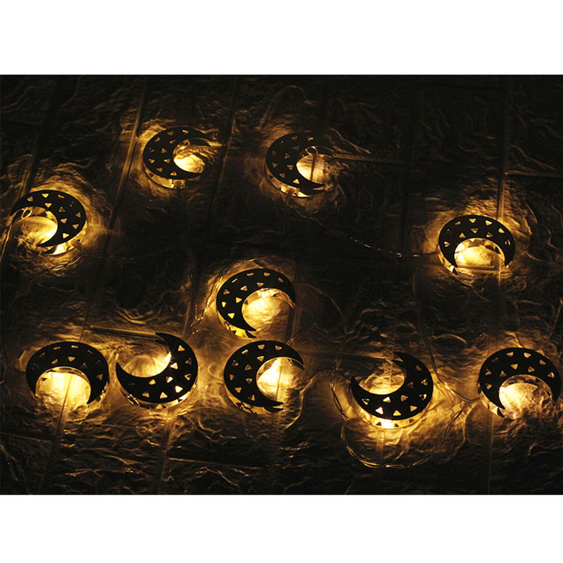 10 LED String Light Meniscus for Islam Eid Ramadan Moon Home Party Decor Ornament