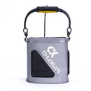ZANLURE 8L Outdoor Portable Multifunctional EVA Folding Fishing Bucket Fishing Tools Barrel Fishing Storage Bucket-Black/Grey