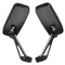 8mm 10mm Rear View Mirrors Black Short Stem Rectangle For Harley Davidson Dyna/Iron 883/Fatboy