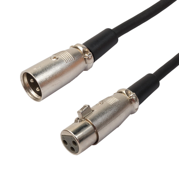 REXLIS 1.8/ 3M 3-Pin XLR Male To XLR Female Microphone Audio Cable