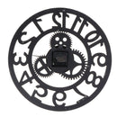 Gear Wall Clock Hollow-out Rome Digital Restaurant Decorative Bell Diameter 40cm