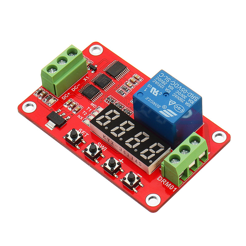 DC 24V Multifunctional Relay Module With LED Display Delay /Self Lock / Cycle / Timing