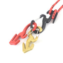 Xmund XD-TK3 Outdoor Hiking Climbing Durable 9-Shaped 25KG Bearing Carabiner with 2M Rope-Black/Red/Gold