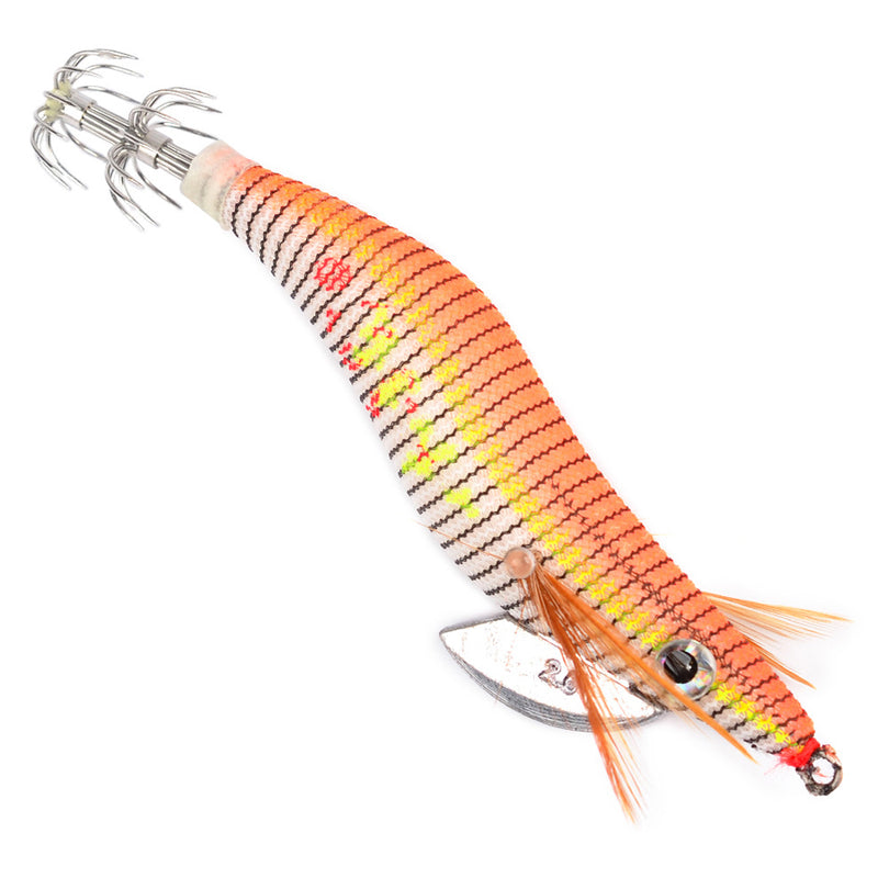 ZANLURE SJ011 6pcs/set 80mm 11g Fishing Shrimp Luminous Jigs Artificial Squid Bait Fishing Lure