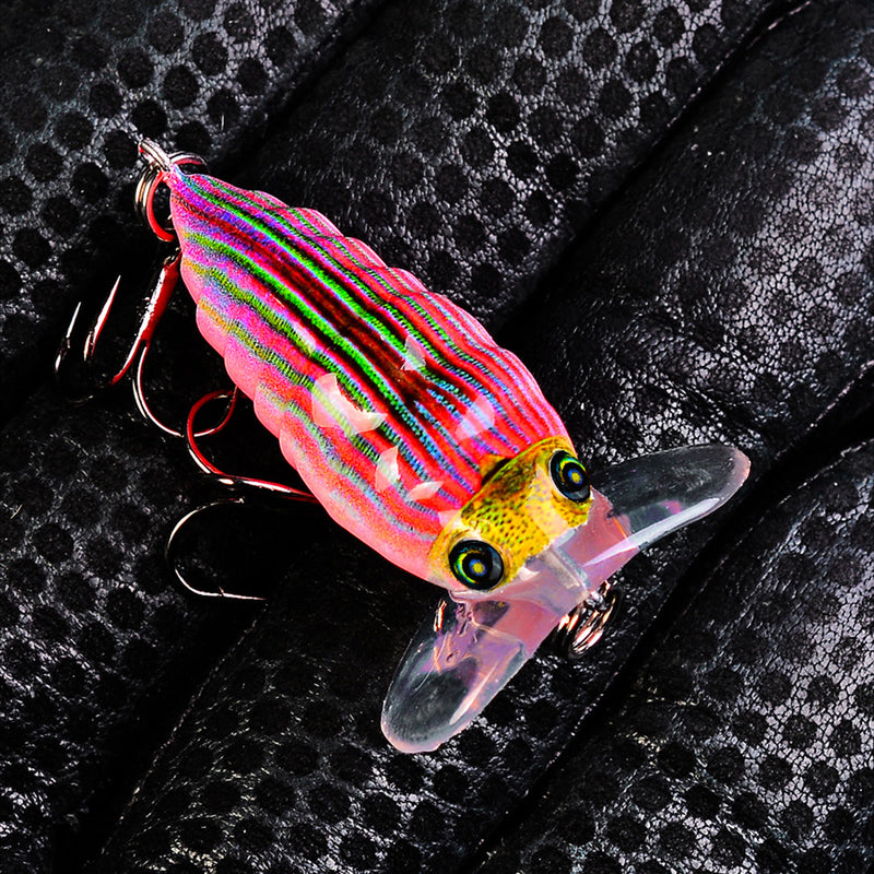 ZANLURE 1Pcs 4cm/4g Popper Artificial Insect Sytle Topwater Fishing Lure 8