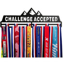 Challenge Accepted Sport Medal Hanger Holder Medal Display Rack Home Organizer Decorations