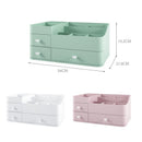 NEW Plastic Makeup Organizer Drawer Cosmetic Container Makeup Brush Holder Large Desktop Sundries Storage Box Bathroom Storage Parts Storage Box