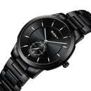 BIDEN 0178 Stainless Steel Band Business Men Wrist Watch 3ATM Waterproof Quartz Watch