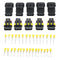 30 Set 1/2/3/4/5 Pin Sealed Waterproof Electrical Wire Connector Terminal Plugs