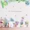 Miico FX82026 2 PCS Flower Printing Sticker Decorative Sticker Sofa Background Wall Sticker DIY Sticker