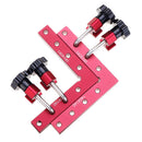 Drillpro 6pcs/set 120/140/160mm 90 Degree L-shaped Auxiliary Fixture Positioning Panel Fixing Clip Woodworking Clamping Tool