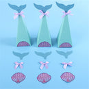 20Pcs/Set Little Mermaid Gift Boxes Paper Sweet Candy Container Kids Birthday Wedding Party Decorations