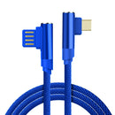 Bakeey 2.4A Dual 90 Degree Elbow Type C Micro USB  Fast Charging Data Cable For Xiaomi MI8 MI9 HUAWEI Oneplus 7 Pocophone F1 S10 S10+