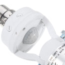 AC100-240V 60W B22 To E27 AdjustableInfrared Human SensorSocket Light Bulb Adapter Lamp Holder