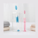 2 PCS Parent-child Toothbrush Set PP Handle PBT Soft Hair Brush Bear / Rabbit Random Father & Child